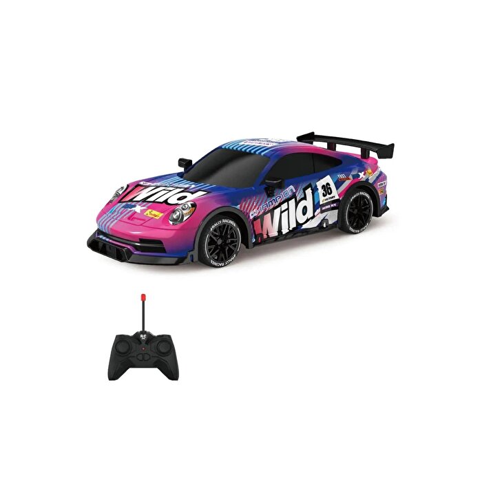 1:18 Wild Kumandalı Full Fonksi̇yon Işıklı Araba Pembe Mor