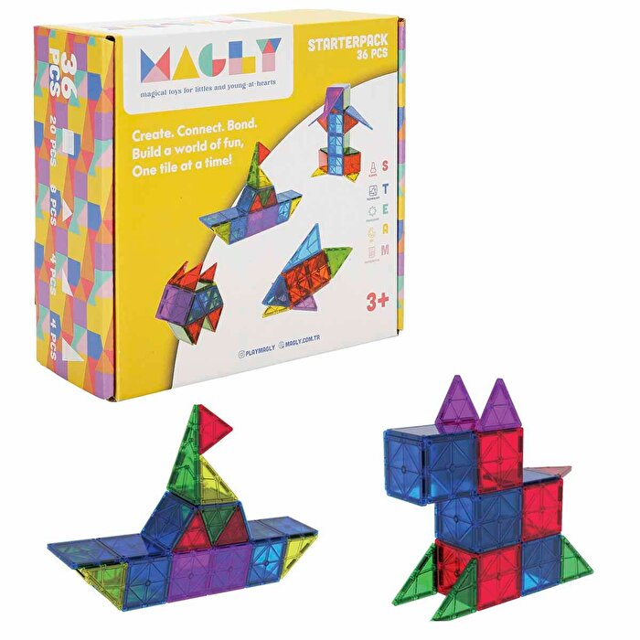 Magly Manyetik 3 Boyutlu Yapı Blokları 36 Parça