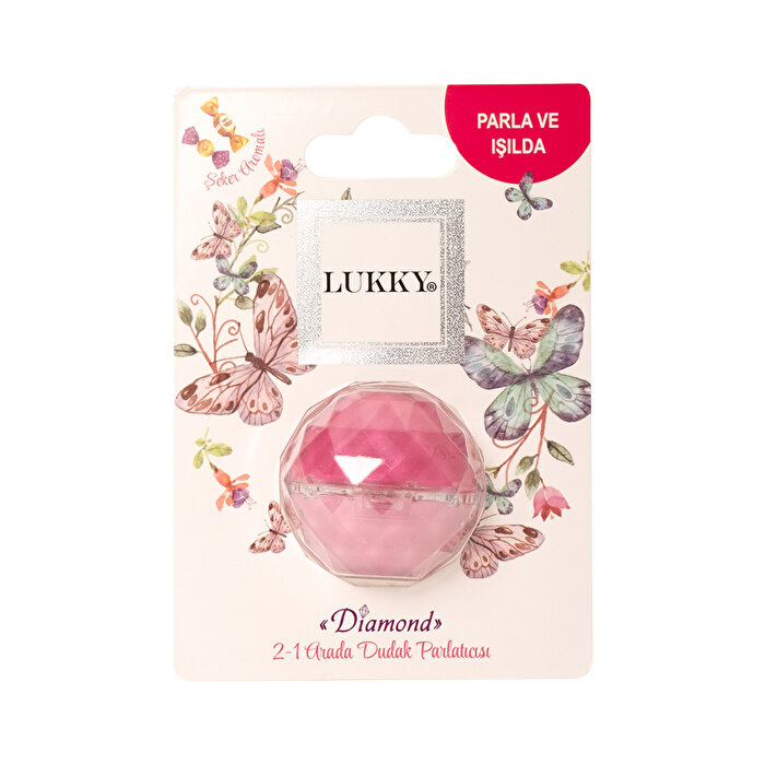 Lukky 2'si 1 Arada Pembe Simli Dudak Parlatıcısı
