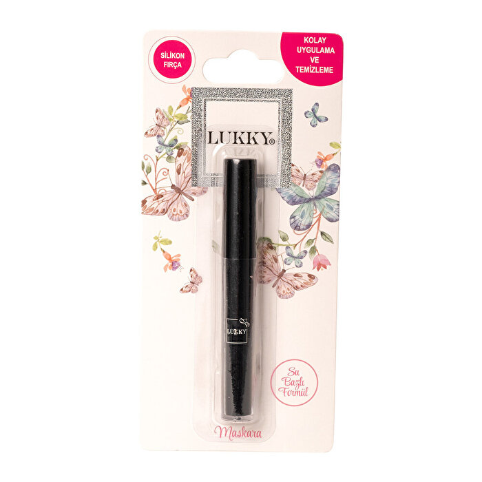 Lukky Silikon Fırçalı Siyah Maskara