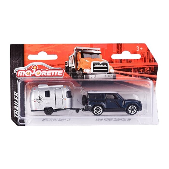 Majorette Trailer Araç Serisi Land Rover Defender 90 Airstream Sport 16