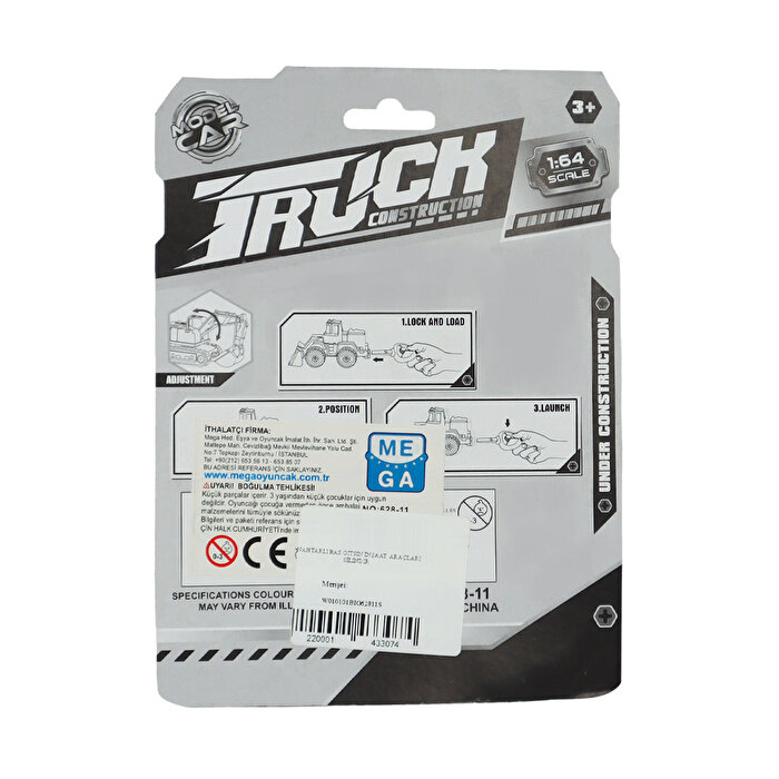 Anahtarlı Bas Gitsin İnşaat Araçları Silindir