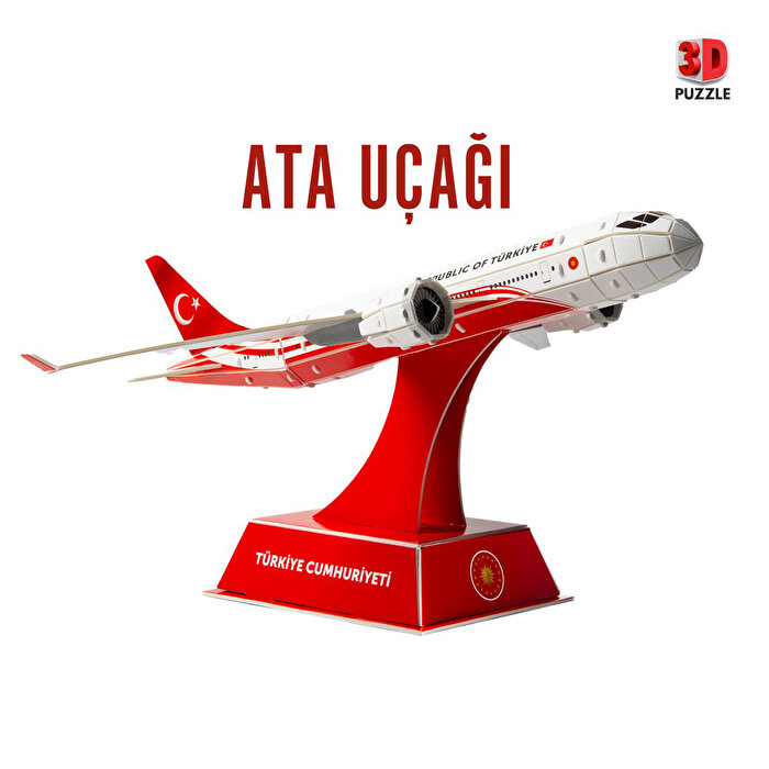 Ata Uçağı Modeli 3D Puzzle Uçak Maketi