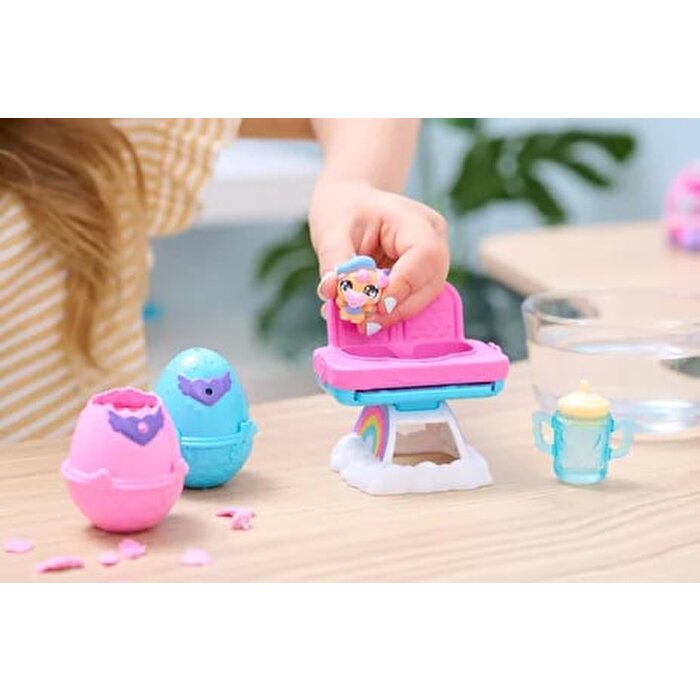 Hatchimals Alive Mama Sandalyesi Pembe Mavi Biberon