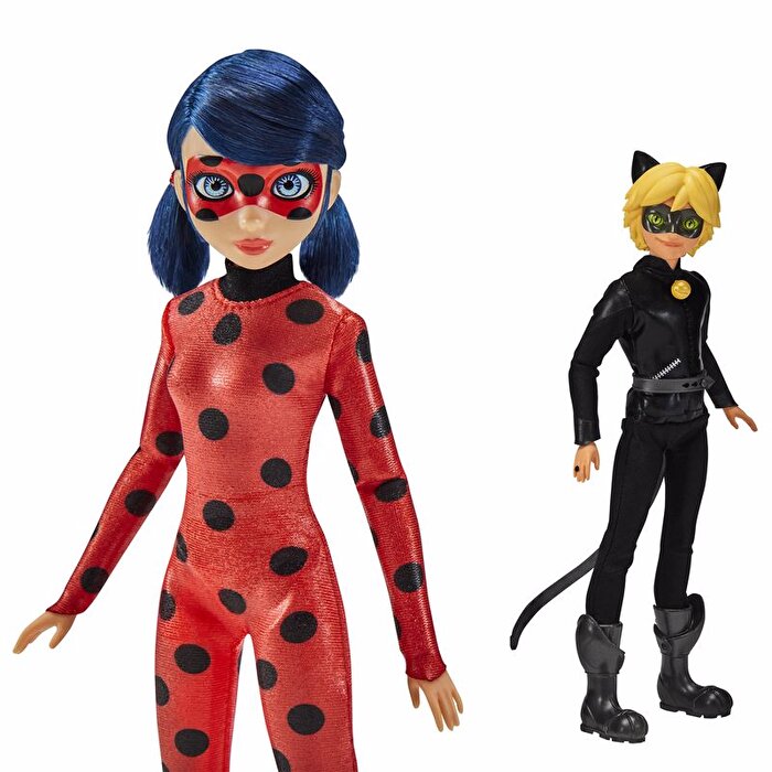 Miraculous 2’li Ladybug ve Cat Noir Bebekler 26 Cm
