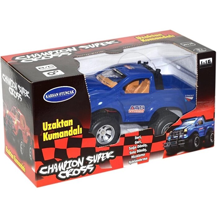 Uzaktan Kumandalı Şarjlı Mavi Araba 30 Cm