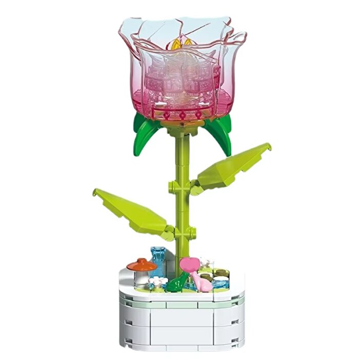 Mega Kri̇stal Çi̇çekler Yapı Blokları Gül