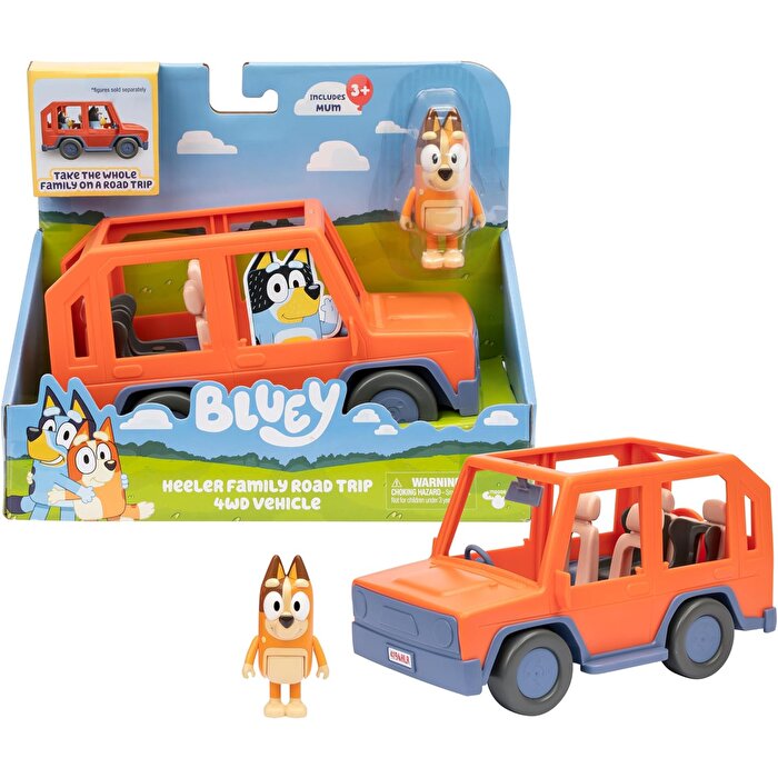Bluey 4x4 Büyük Araç ve Chilli Figür Seti