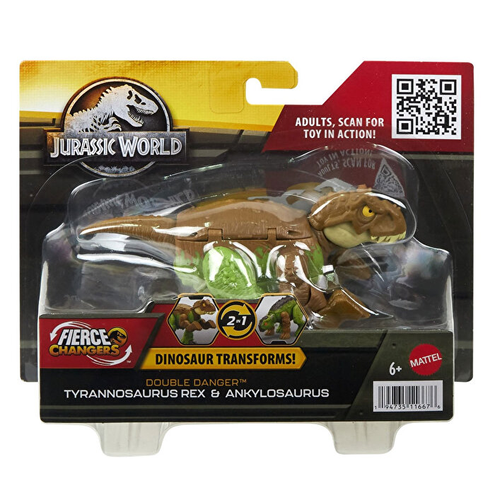 Jurassic World Değişim Serisi Tyrannosaurus Rex & Ankylosaurus HLP06