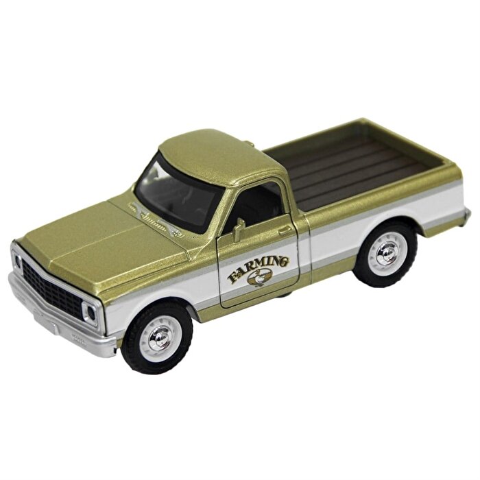 Sesli Işıklı Metal Çek Bırak Klasik Picup Gold