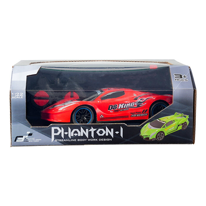 Full Fonksiyon Pilli 1:22 Ölçek Uzaktan Kumandalı Kırmızı Araba