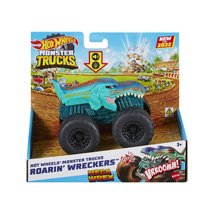 Hot Wheels Monster Trucks 1:43 Ölçekli Kükreyen Araçlar Mega Wrex HDX64