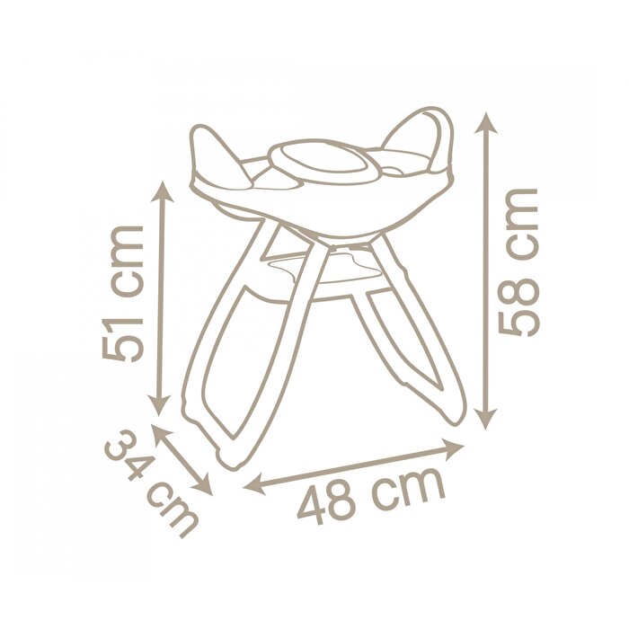 Smoby Baby Nurse İkiz Bebek Mama Sandalyesi