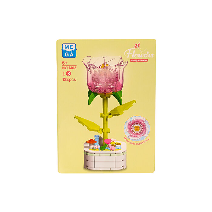 Mega Kri̇stal Çi̇çekler Yapı Blokları Gül