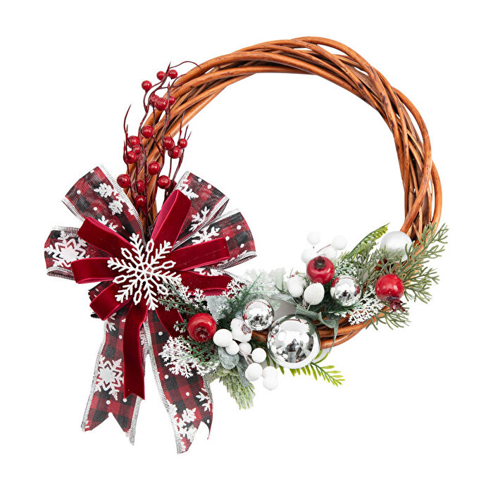 Yılbaşı Kapı Süsü Çelenk