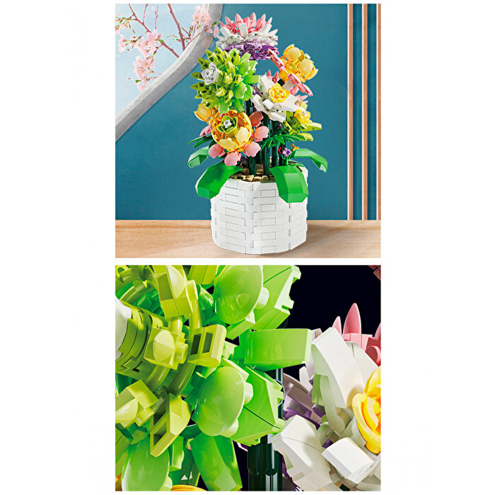 Mega Blok Çiçek Sukulent 1043 Parça