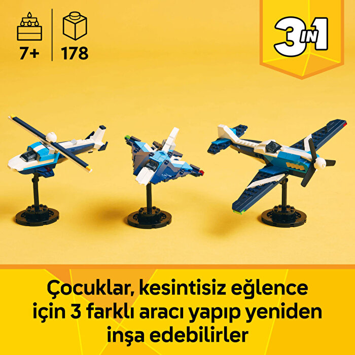 LEGO Creator 3'ü 1 Arada Uçak: Yarış Uçağı 31160