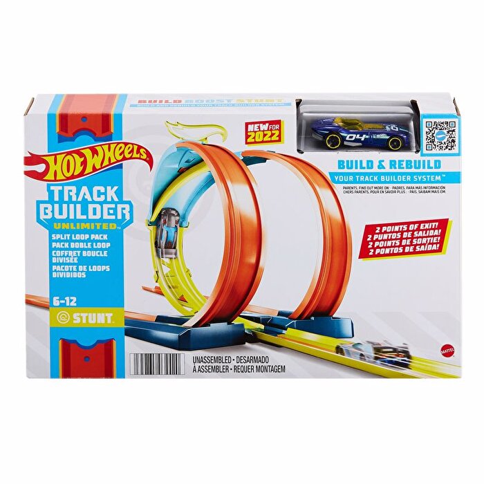 Hot Wheels Track Builder Tasarla ve Yeniden Oluştur Serisi Split Loop Pack HDX77