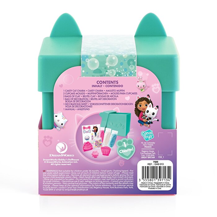 Gabby's Dollhouse Gi̇zemli̇ Kedi̇ Kutusu Make Clay Cupcakes