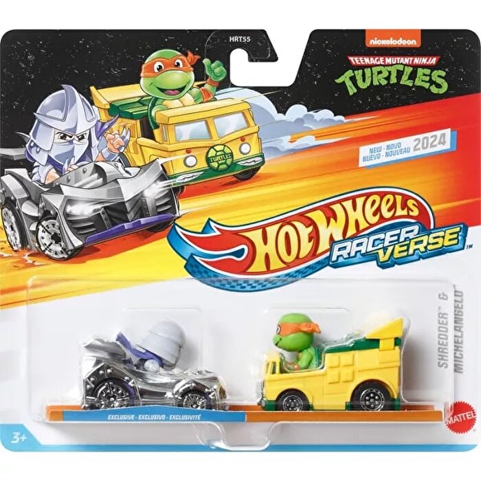 Hot Wheels RacerVerse İkili Arabalar Shredder & Michelangelo