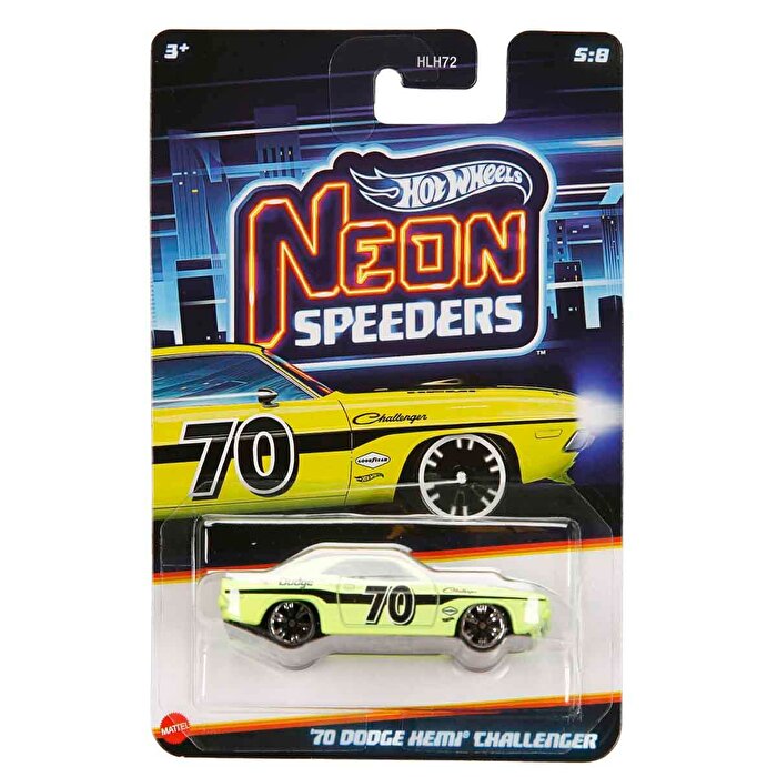 Hot Wheels Neon Speeder Arabalar 70 Dodge Hemi Challenger JKX97