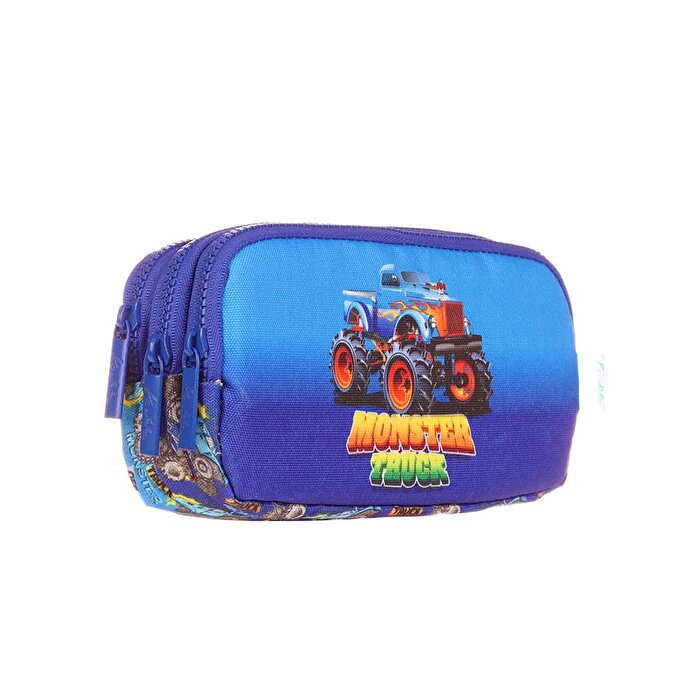 Kaukko Kids 3 Bölmeli Cube Monster Truck Kalem Çantası