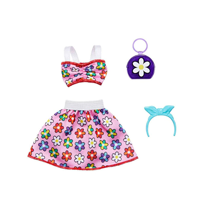 Barbie'nin Kıyafet Koleksiyonu Çiçek Desenli HJT21