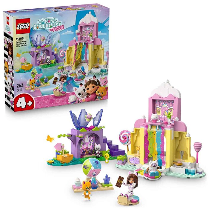 LEGO Gabby's Dollhouse Tatlı Şekerleme Dağı ve Kedi Bahçesi 11205