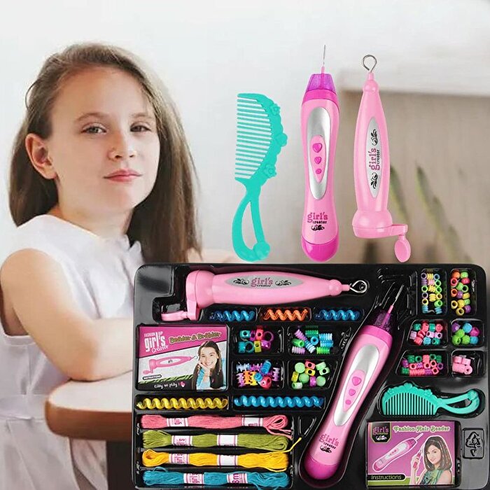 Girl's Creator Otomatik Saç Örgü Maki̇nesi̇ Seti̇