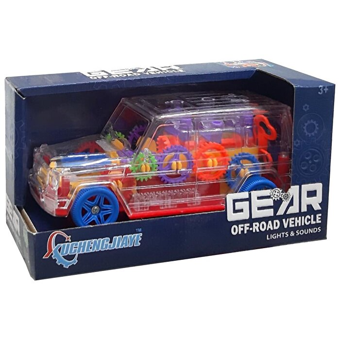 Off Road Işıklı Sesli Araba C-1A Kırmızı