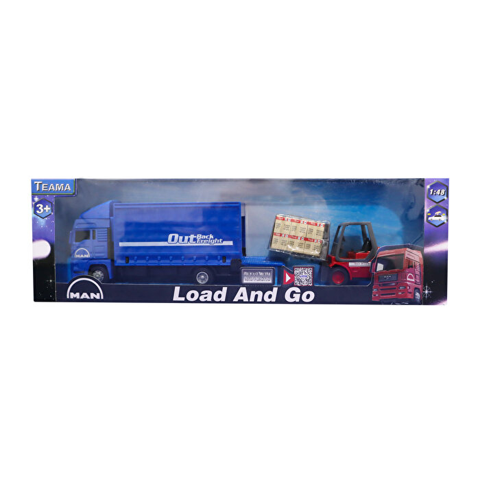 Teama 1:48 Man Yükleyici Araç Seti Mavi