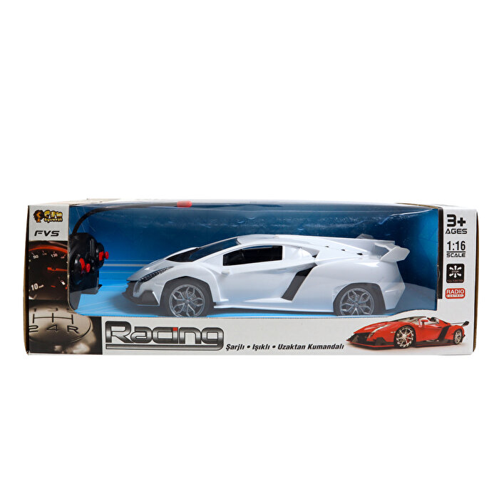 1:16 Ölçekli Uzaktan Kumandalı Şarjlı Ferrari Beyaz