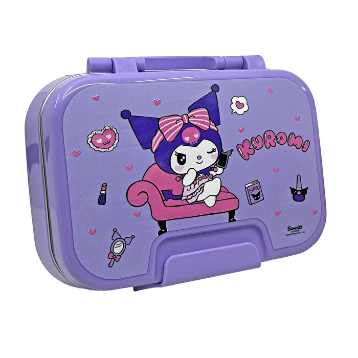 Kuromi Çelik 2 Bölmeli Beslenme Kutusu