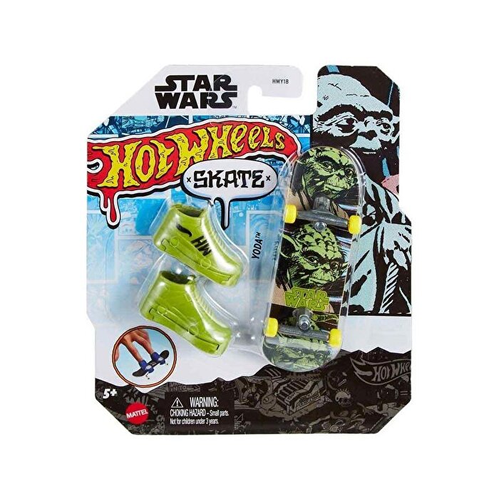 Hot Wheels Skate Parmak Kaykay ve Ayakkabı Paketleri Yoda HNL82