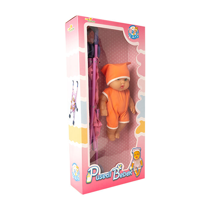 Baston Pusetli Bebek Turuncu Tulumlu
