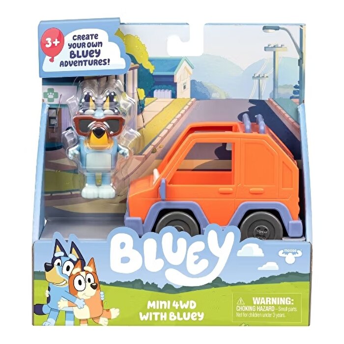 Bluey 4x4 Mini Araç ve Figür Seti