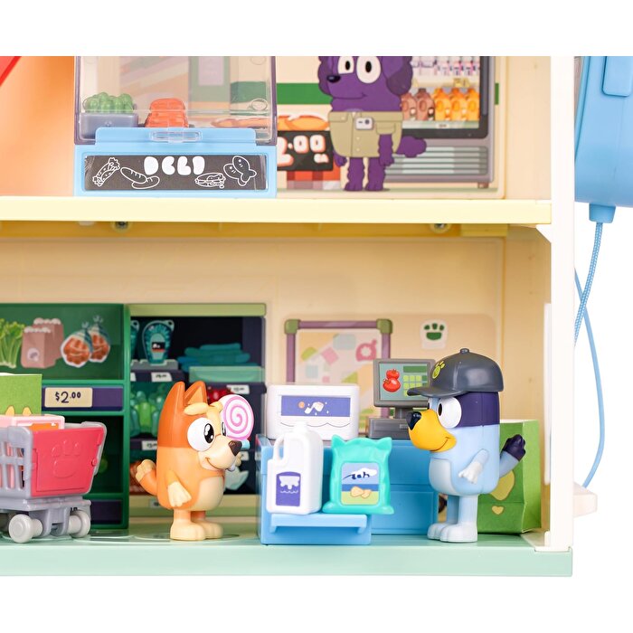 Bluey Yürüyen Merdivenli Süpermarket Oyun Seti