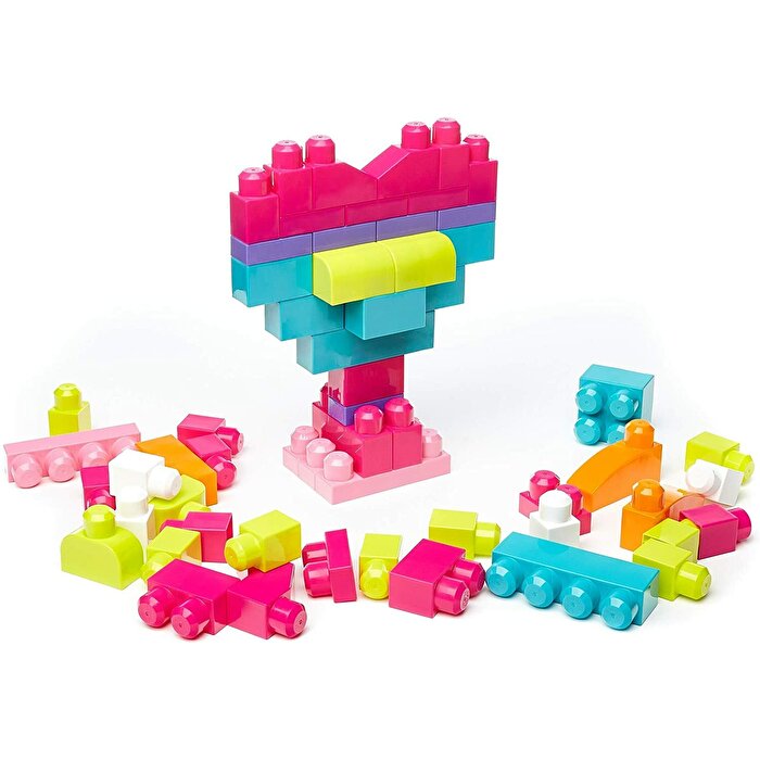 Mega Bloks 60'lı Blok Torbalar Pembe DCH54