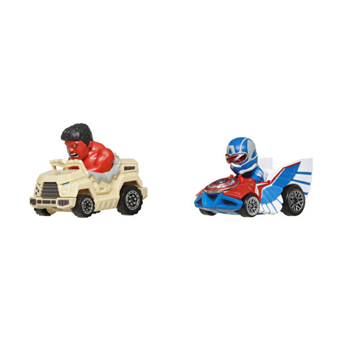 Hot Wheels RacerVerse İkili Arabalar Red Hulk & Captain America HXT35