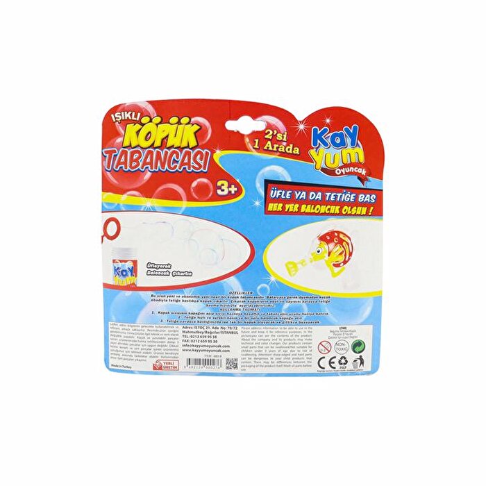 Işıklı Köpük Tabanca Mavi Sarı