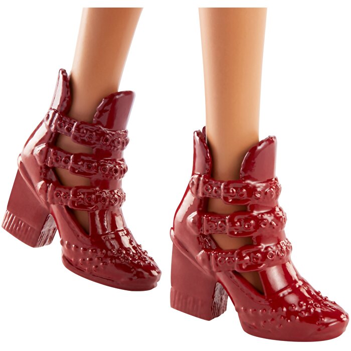 Barbie Büyüleyici Parti Bebekleri Çiçek Desenli Elbiseli Esmer FJF38