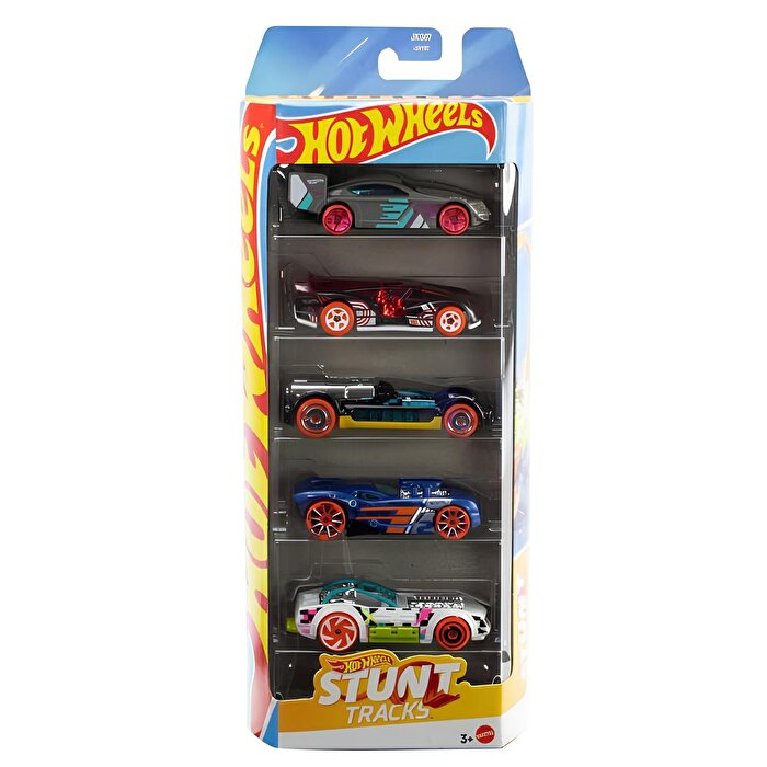 Hot Wheels Beşli Araba Seti Stunt Tracks JKG07