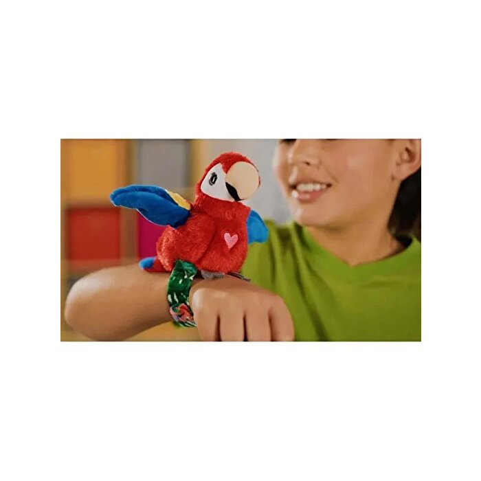 Happy Yappers Slap Bant Kırmızı Konuşan ve Taklit Eden Papağan