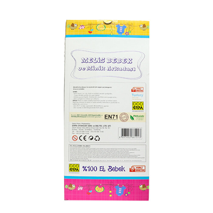 Melis Bebek Türkçe Konuşan Hayvancıklı Mavi Hırkalı