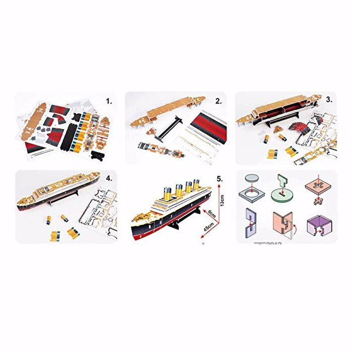 Cubic Fun Titanic Gemisi 35 Parça 3D Puzzle