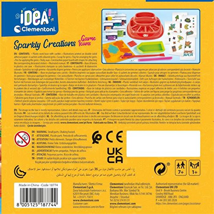 Clementoni Idea Sparkly Creations Oyun Simgeleri