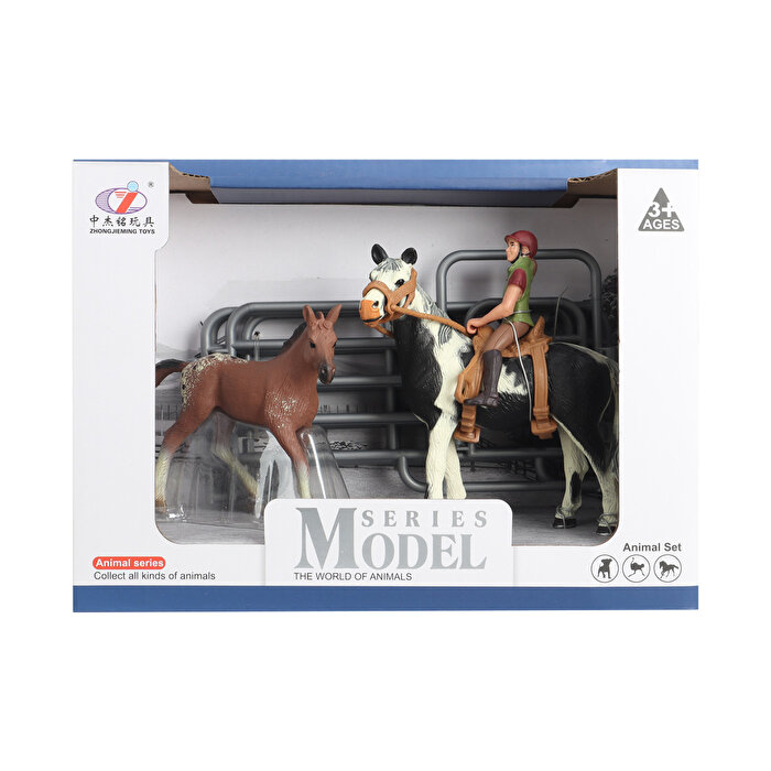 Çiftlik Hayvanları Kovboy At ve Tay Seti