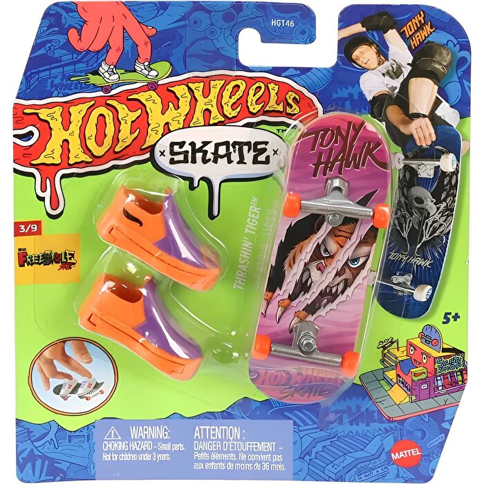Hot Wheels Skate Parmak Kaykay ve Ayakkabı Thrashin Tiger HVJ93