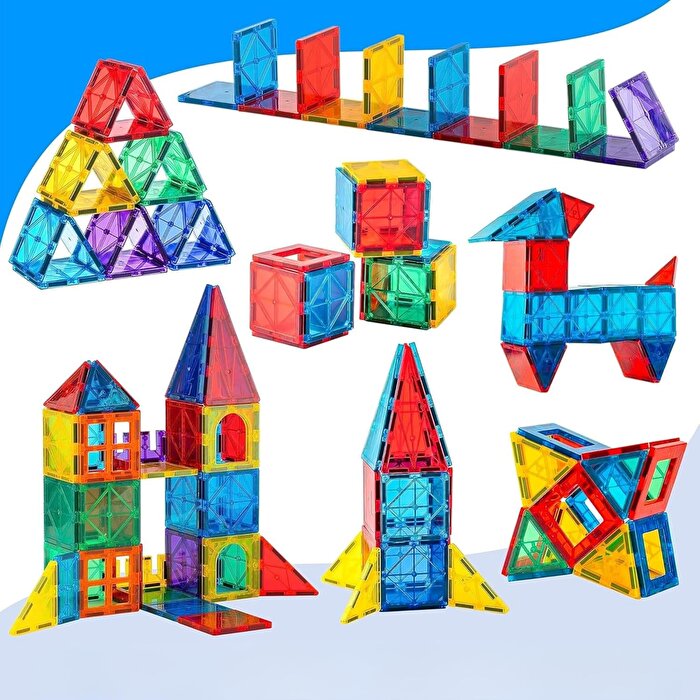 Magly Manyetik 3 Boyutlu Yapı Blokları 72 Parça