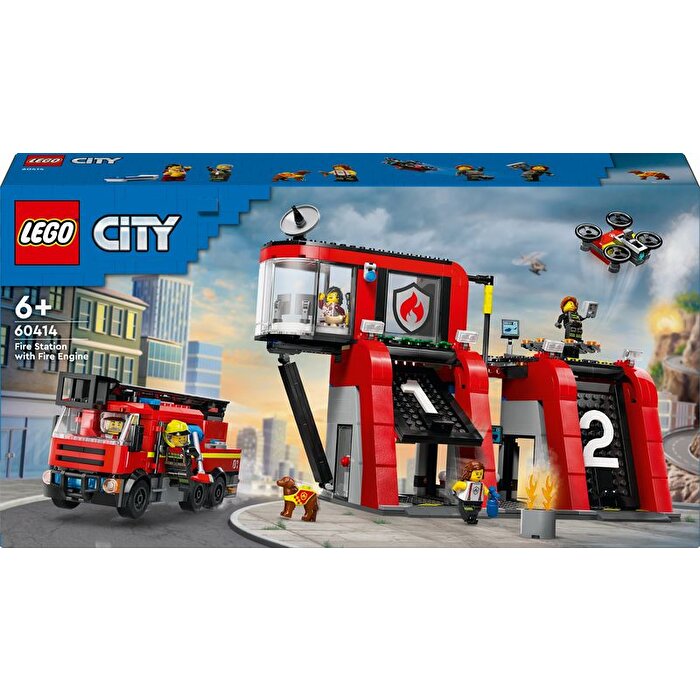 LEGO City İtfaiye Kamyonlu İtfaiye Merkezi 60414